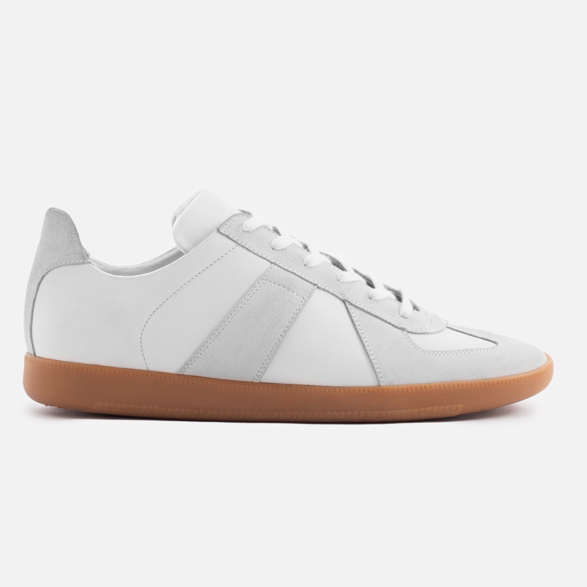 Men's Morgen Leather & Suede Trainers with Gum Sole