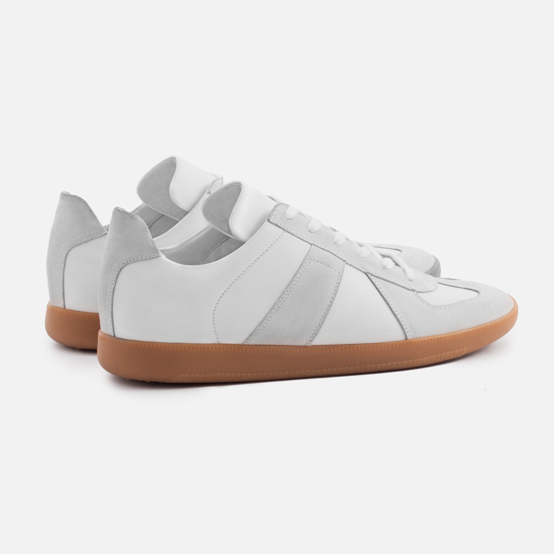 Men's Morgen Leather & Suede Trainers with Gum Sole