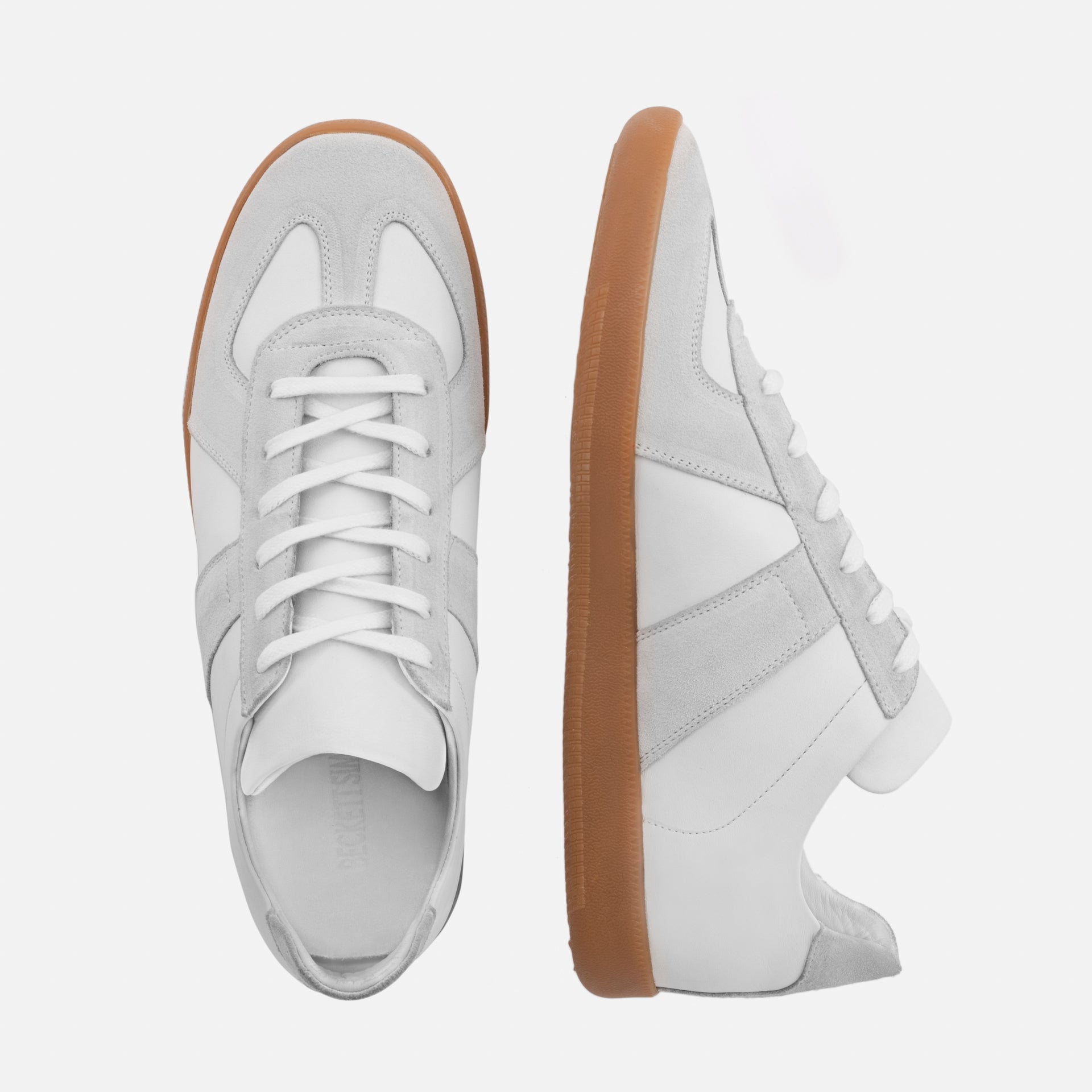 Men's Morgen Leather & Suede Trainers with Gum Sole