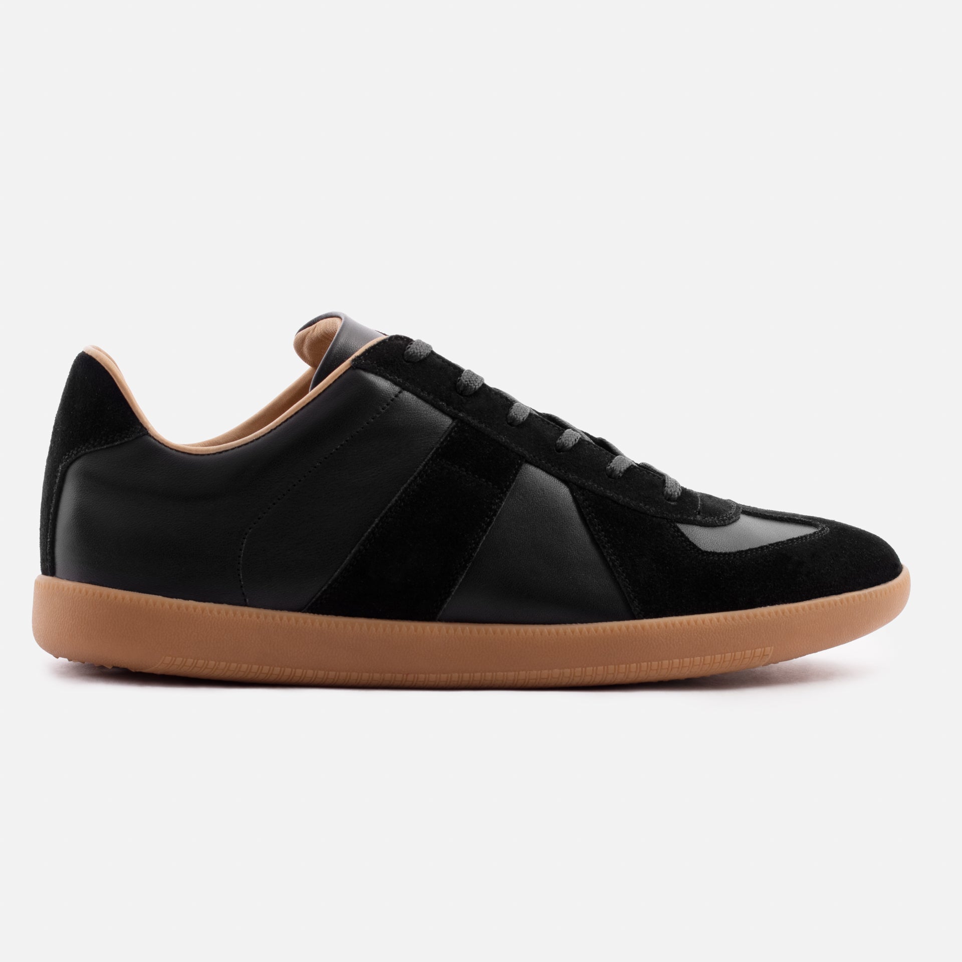 Men's Morgen Leather & Suede Trainers with Gum Sole