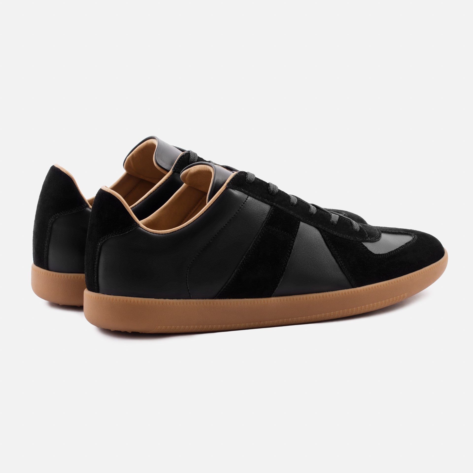 Men's Morgen Leather & Suede Trainers with Gum Sole