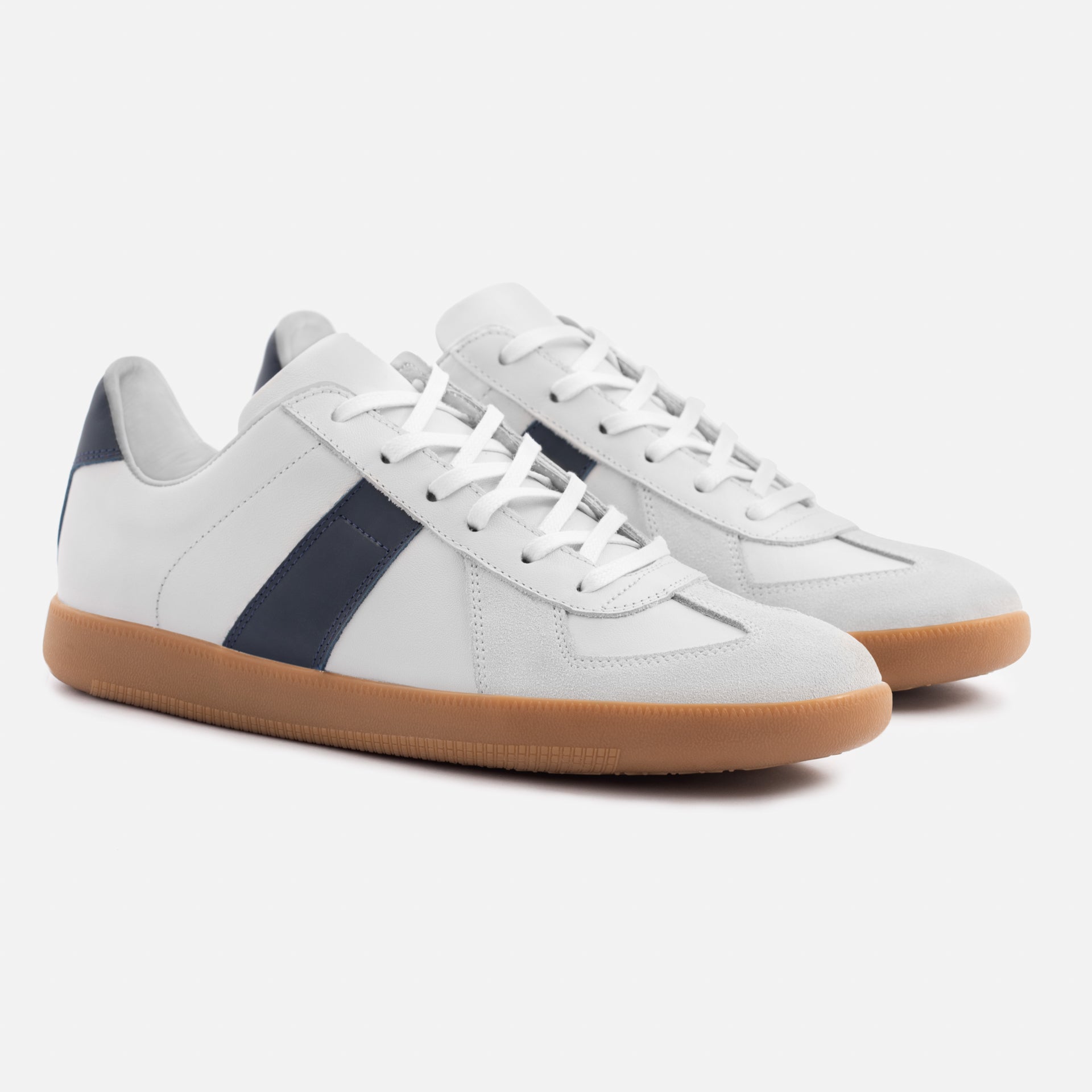 Men's Morgen Leather & Suede Trainers with Gum Sole