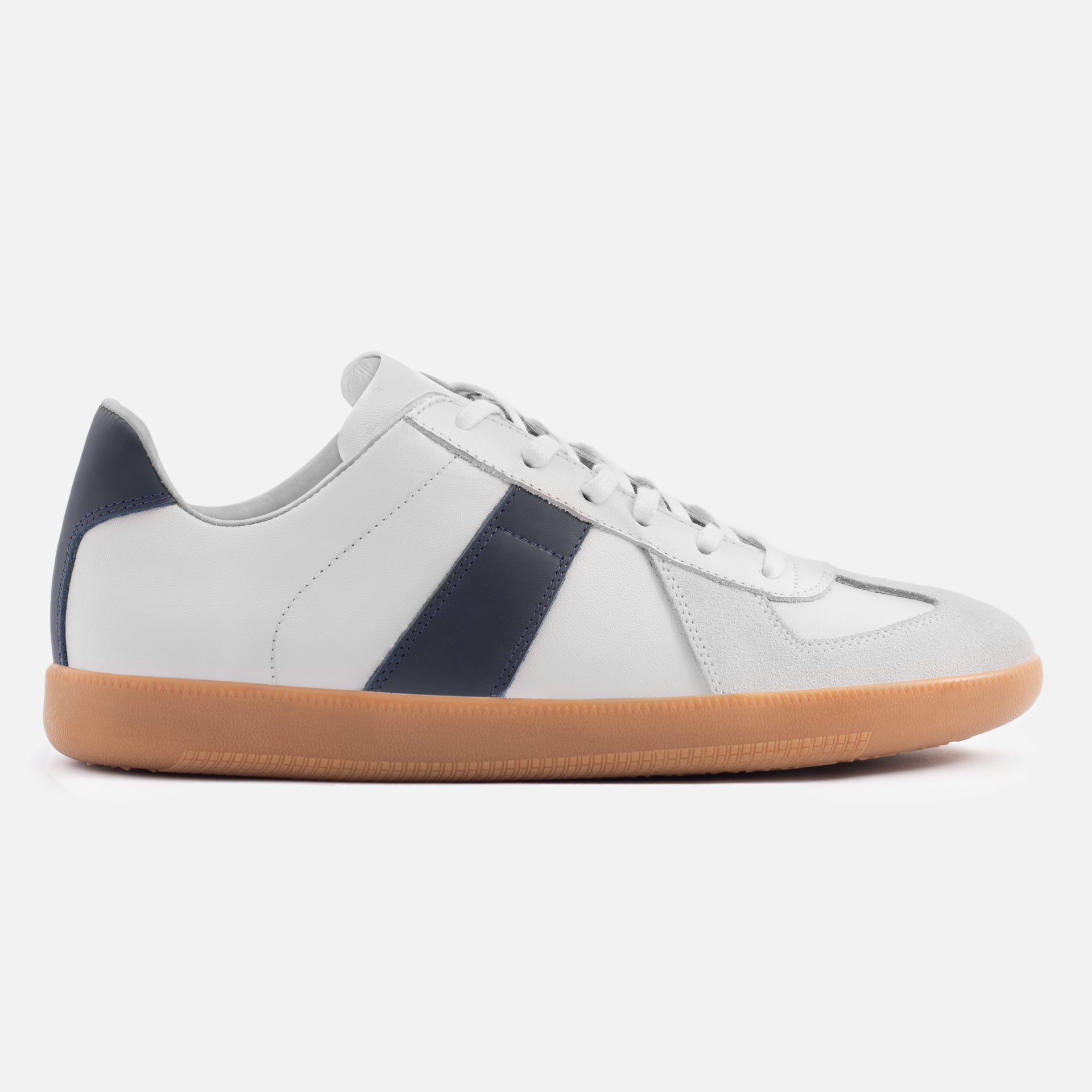 Men's Morgen Leather & Suede Trainers with Gum Sole