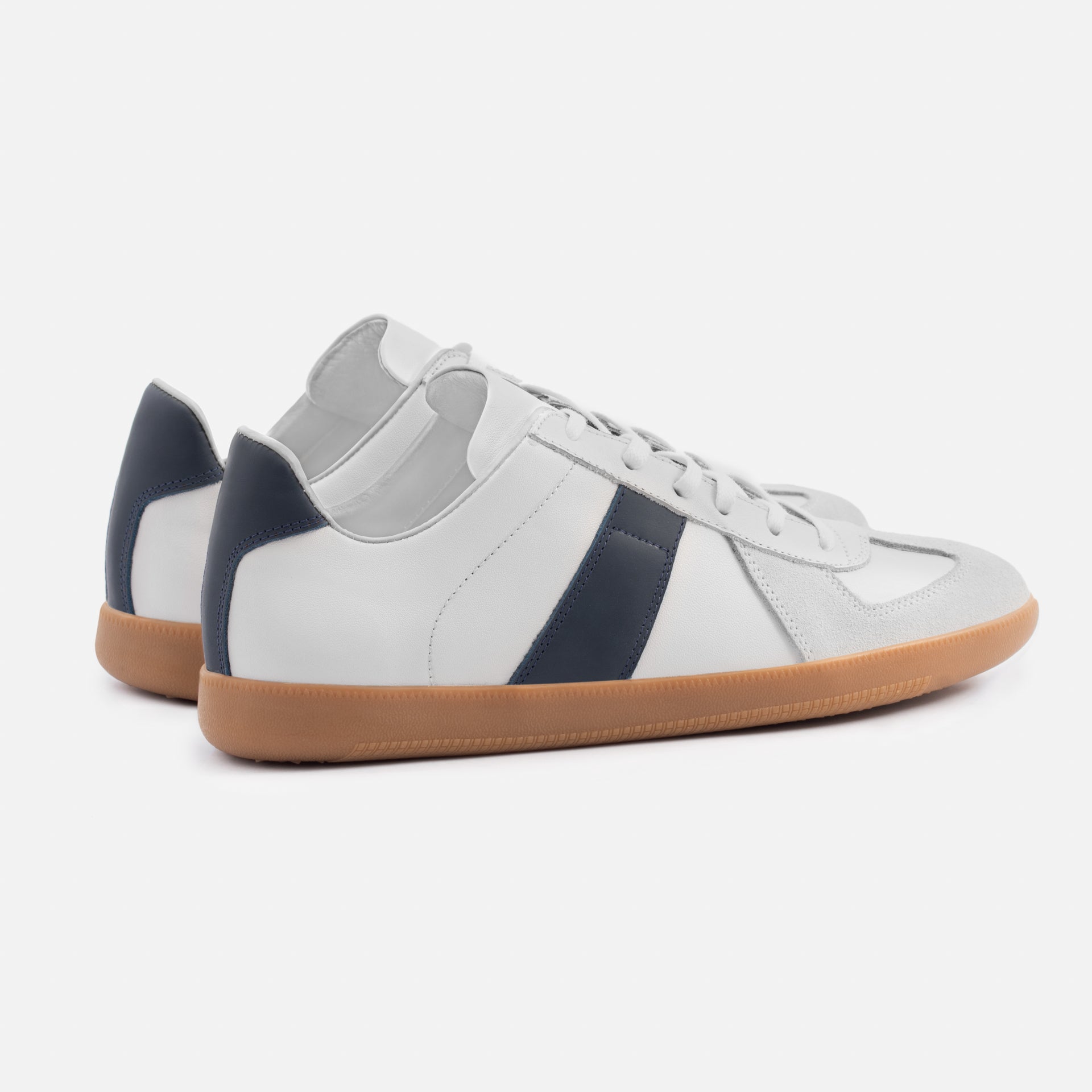 Men's Morgen Leather & Suede Trainers with Gum Sole